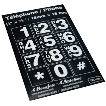 STICKERS/LABELS_TELEPHONE LARGE NUMBERS BLACK ON WHITE – ST. LOUIS SOCIETY  FOR THE BLIND AND VISUALLY IMPAIRED