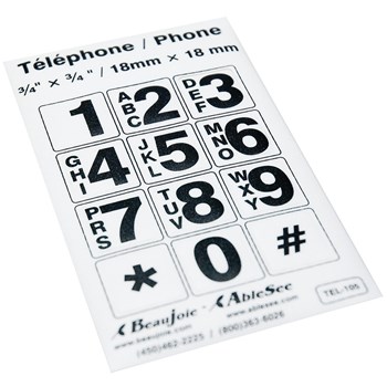 STICKERS/LABELS_TELEPHONE LARGE NUMBERS BLACK ON WHITE – ST. LOUIS SOCIETY  FOR THE BLIND AND VISUALLY IMPAIRED