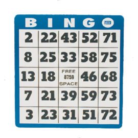 GAME_LOW VISION BINGO CARD